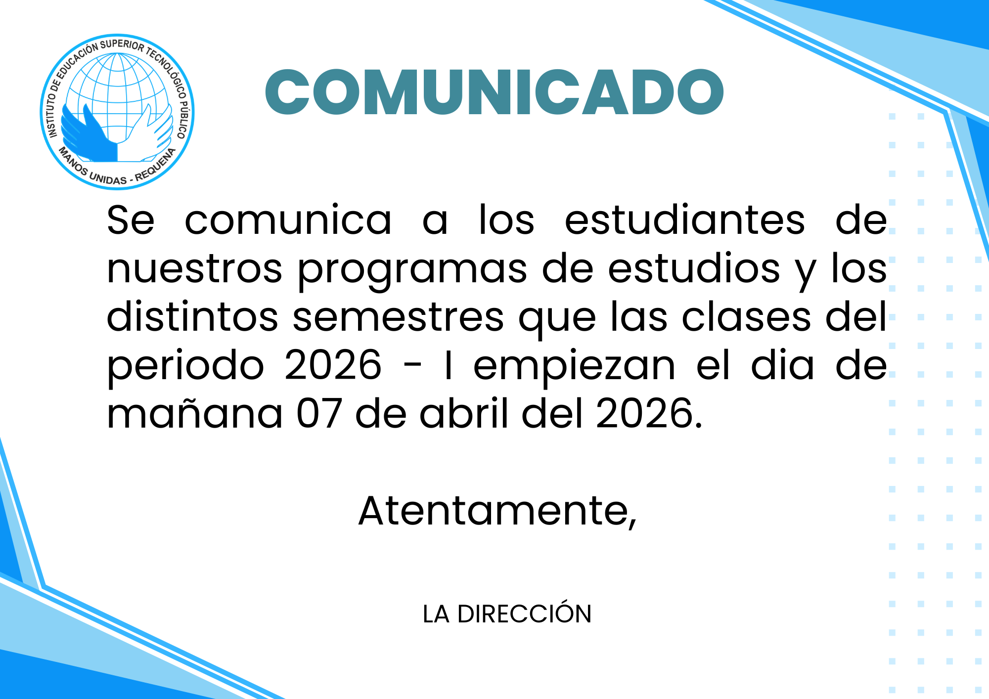 Inicio de Clases